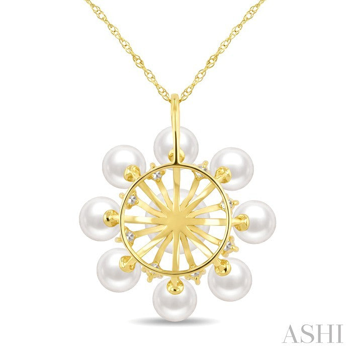Pearl & Diamond Fashion Pendant
