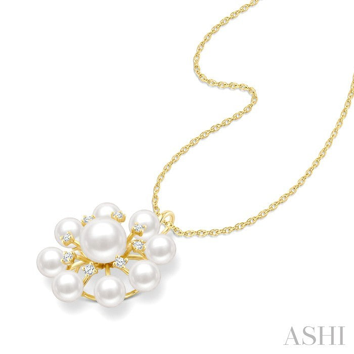 Pearl & Diamond Fashion Pendant