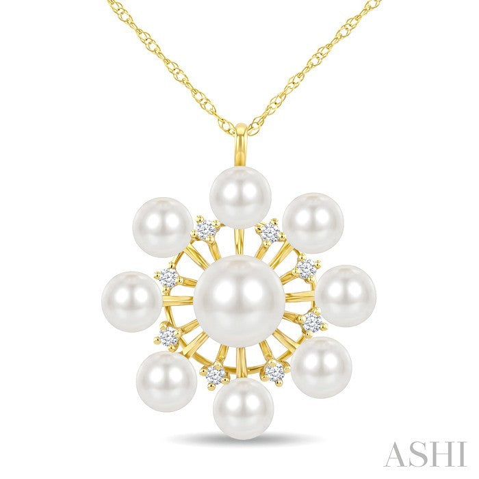 Pearl & Diamond Fashion Pendant