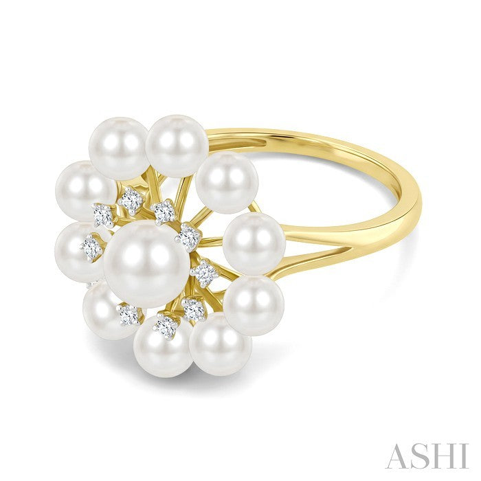 Pearl & Diamond Fashion Ring