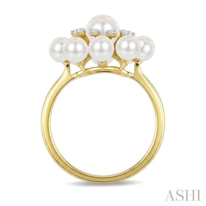 Pearl & Diamond Fashion Ring