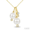 Pearl & Diamond Fashion Pendant
