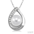 Pearl & Diamond Fashion Pendant