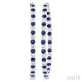 Inside-Out Alternate Gemstone & Diamond Hoop Earrings