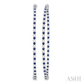 Inside-Out Alternate Gemstone & Diamond Hoop Earrings