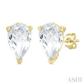 Pear Shape Gemstone Stud Earrings