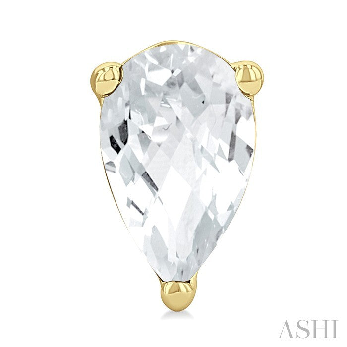 Pear Shape Gemstone Stud Earrings