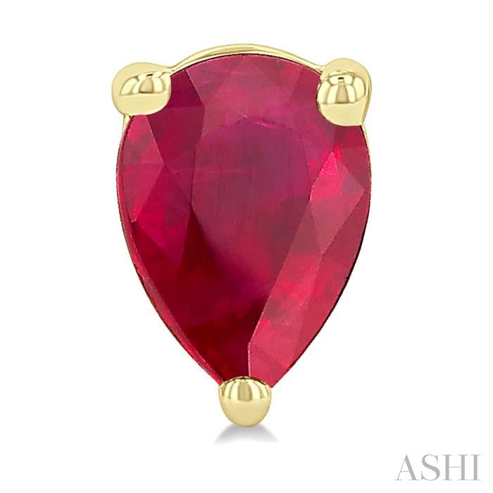 Pear Shape Gemstone Stud Earrings