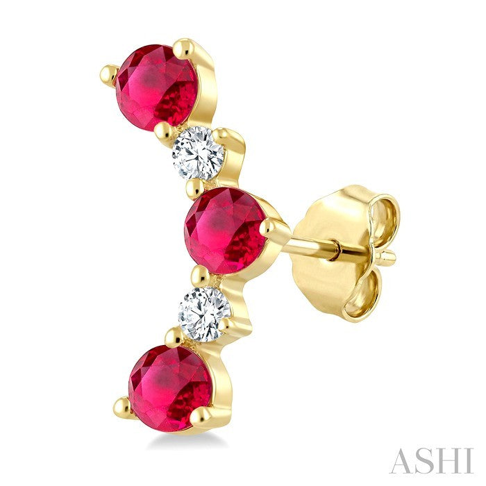 Gemstone & Petite Diamond Fashion Ear Climbers