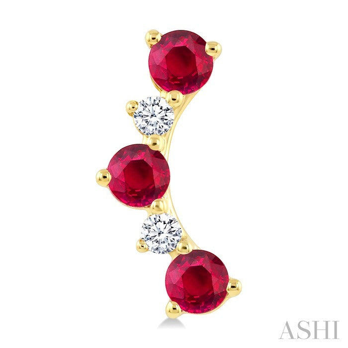 Gemstone & Petite Diamond Fashion Ear Climbers