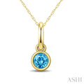 Bezel Gemstone Fashion Solitaire Pendant