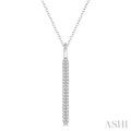 Vertical Bar Diamond Pendant