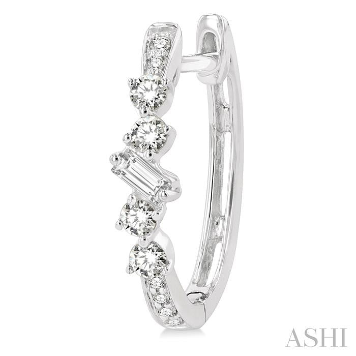 Diamond Hoop Earrings