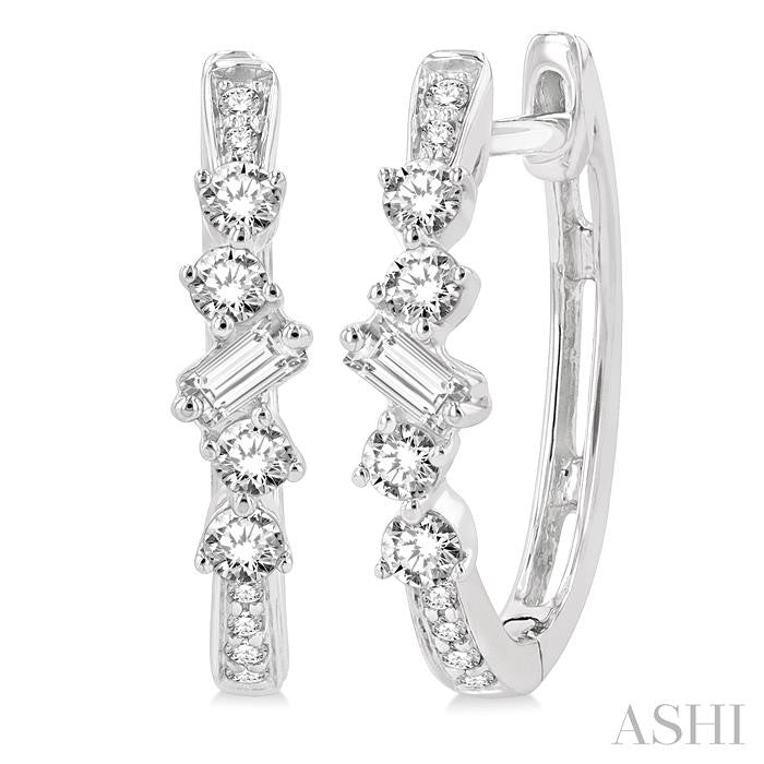 Diamond Hoop Earrings