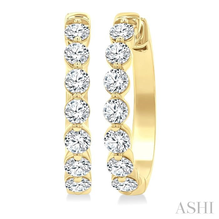 Diamond Fashion Hoop Earrings