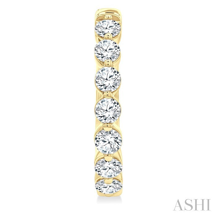 Diamond Fashion Hoop Earrings