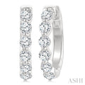 Diamond Fashion Hoop Earrings