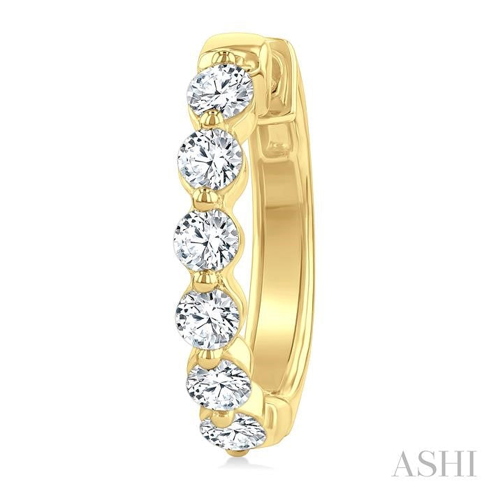 Diamond Fashion Hoop Earrings
