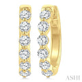 Diamond Fashion Hoop Earrings