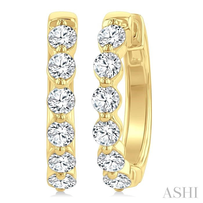 Diamond Fashion Hoop Earrings