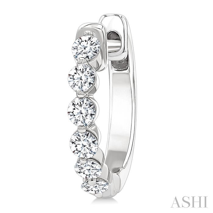 Diamond Fashion Hoop Earrings