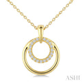 Round Shape Petite Diamond Fashion Pendant