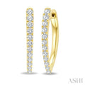 Chevron Diamond Fashion Hoop Earrings