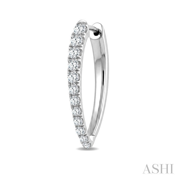 Chevron Diamond Fashion Hoop Earrings