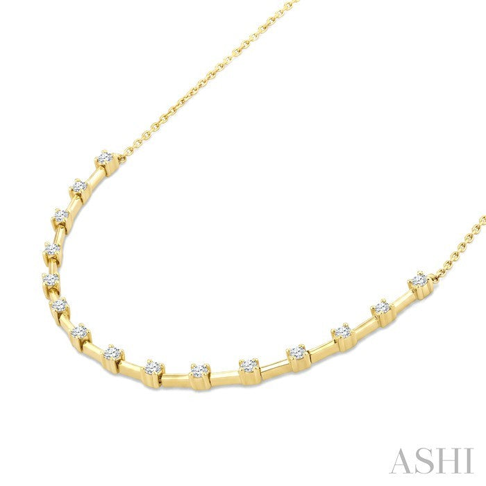Floating Diamond Fashion Necklace