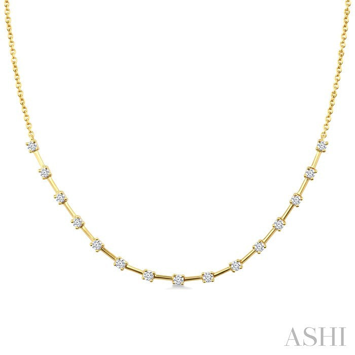 Floating Diamond Fashion Necklace