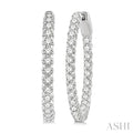 Inside-Out Diamond Round Hoop Earrings
