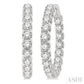Inside-Out Diamond Round Hoop Earrings
