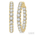 Inside-Out Diamond Round Hoop Earrings