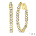 Inside-Out Diamond Round Hoop Earrings