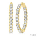 Inside-Out Diamond Round Hoop Earrings