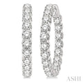 Inside-Out Diamond Round Hoop Earrings