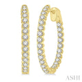 Inside-Out Diamond Round Hoop Earrings