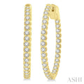 Inside-Out Diamond Round Hoop Earrings