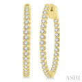 Inside-Out Diamond Round Hoop Earrings
