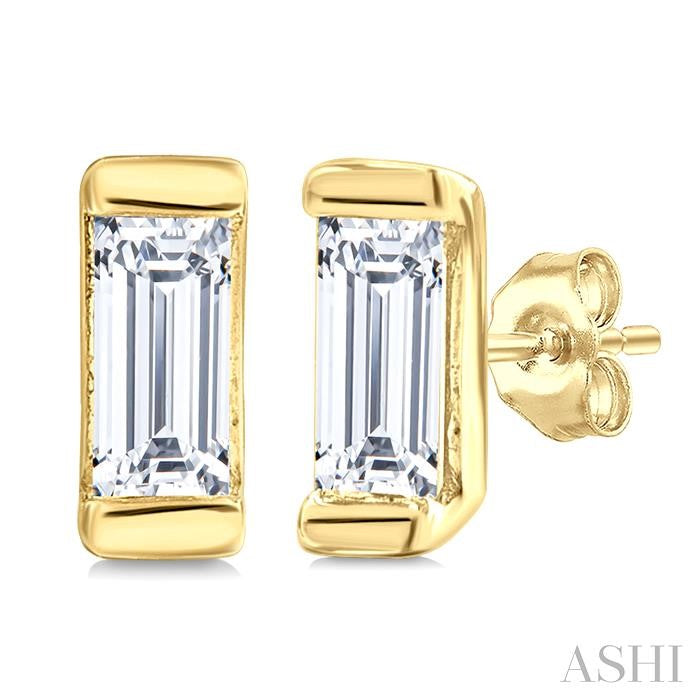 Baguette Diamond Petite Fashion Earrings