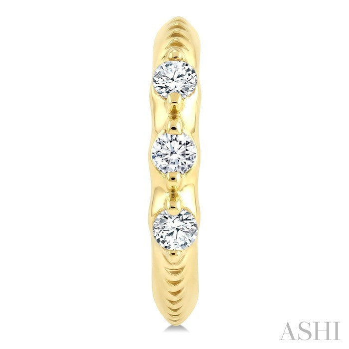 Diamond Huggie Fashion Earrings