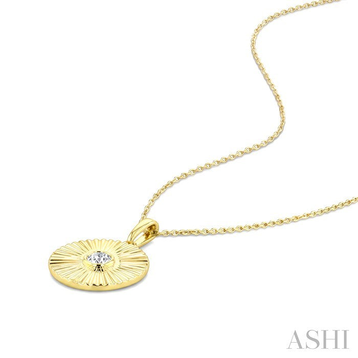 Pirouette Bezel Set Diamond Fashion Pendant