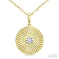 Pirouette Bezel Set Diamond Fashion Pendant
