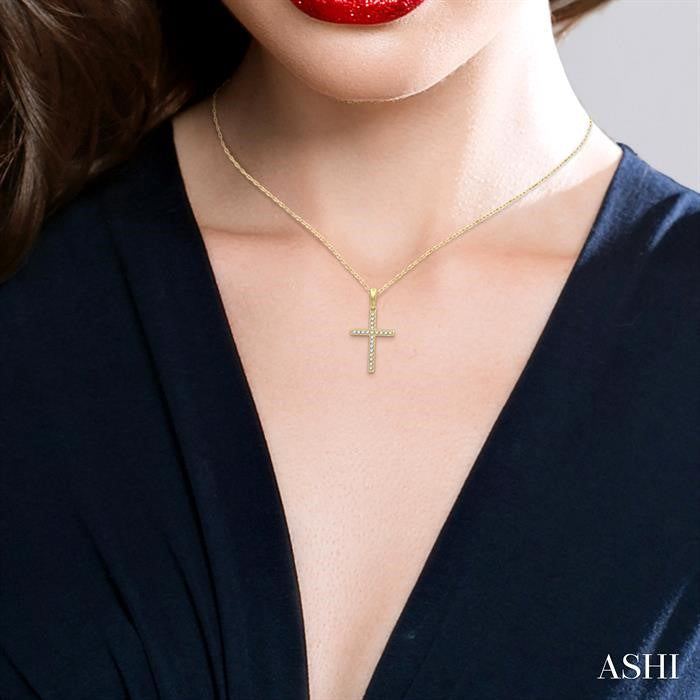 Cross Petite Diamond Fashion Pendant