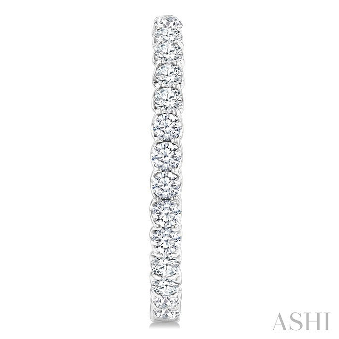 Inside-Out Diamond Oval Hoop Earrings