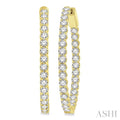 Inside-Out Diamond Oval Hoop Earrings