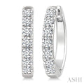 Diamond Fashion Hoop Earrings