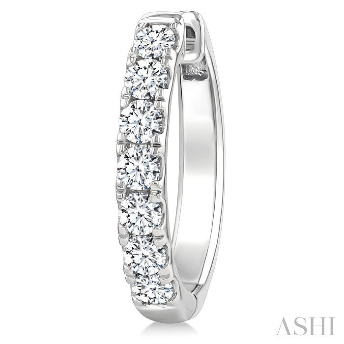 Diamond Fashion Hoop Earrings