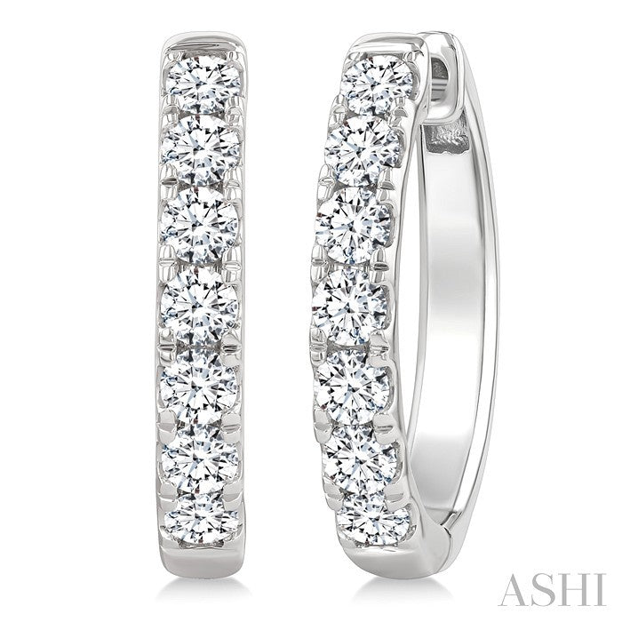 Diamond Fashion Hoop Earrings