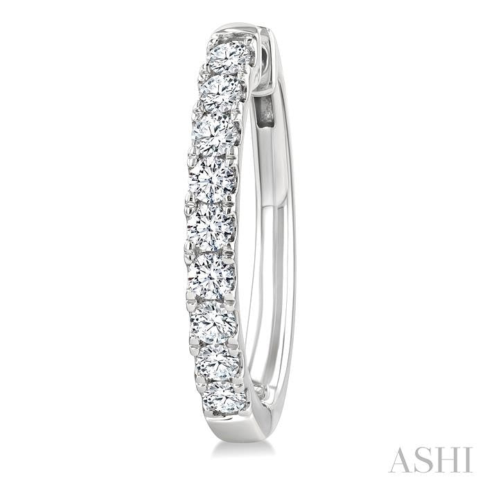 Diamond Fashion Hoop Earrings